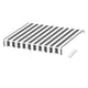 Instahut Retractable Folding Arm Awning Motorised Sunshade 2.5Mx2M Grey White - Mekamart Australia