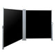 Instahut Side Awning Outdoor Blinds Sun Shade Retractable Screen 2X6M BK - Mekamart Australia