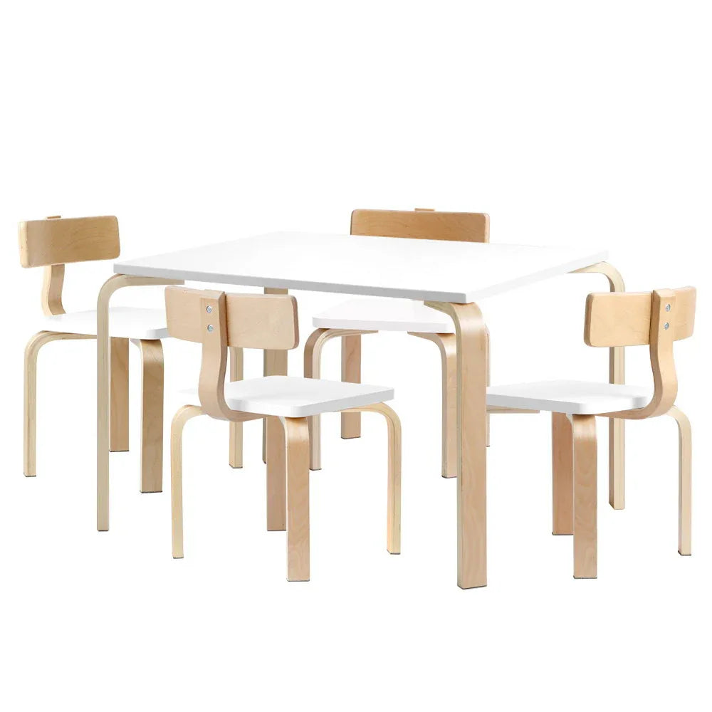 Keezi 5PCS Kids Table and Chairs Set Activity Toy Play Desk - Mekamart Australia