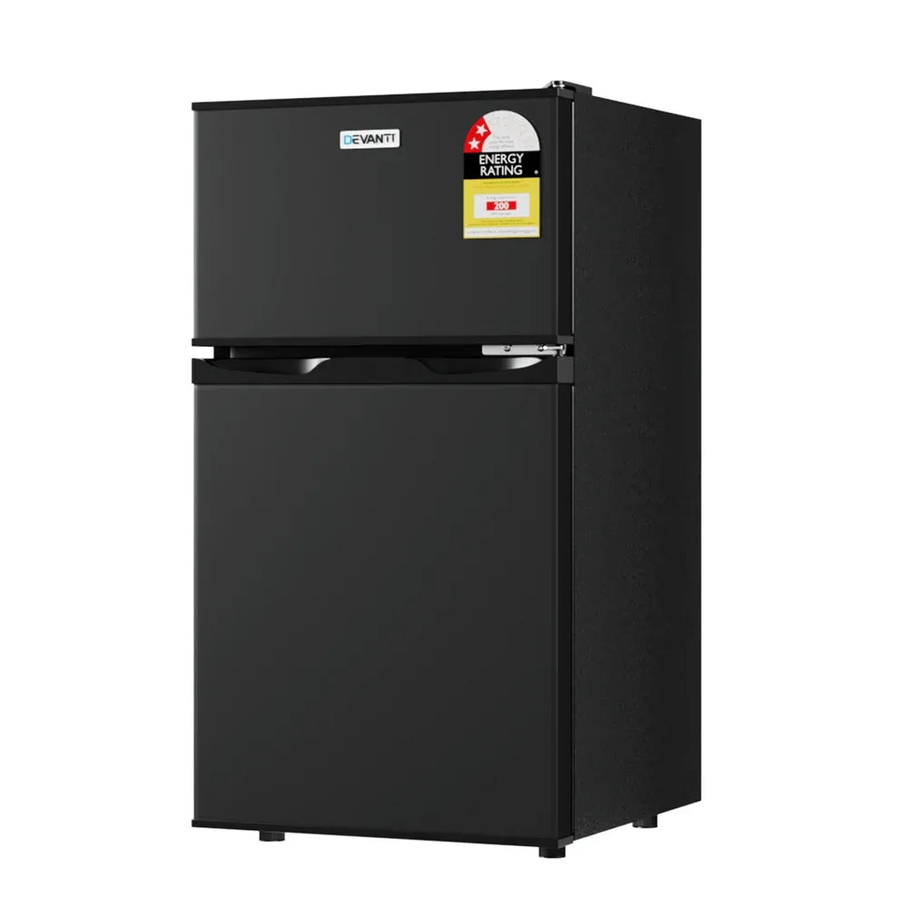 Devanti 85L Bar Fridge Mini Freezer Refrigerator Black - Mekamart Australia