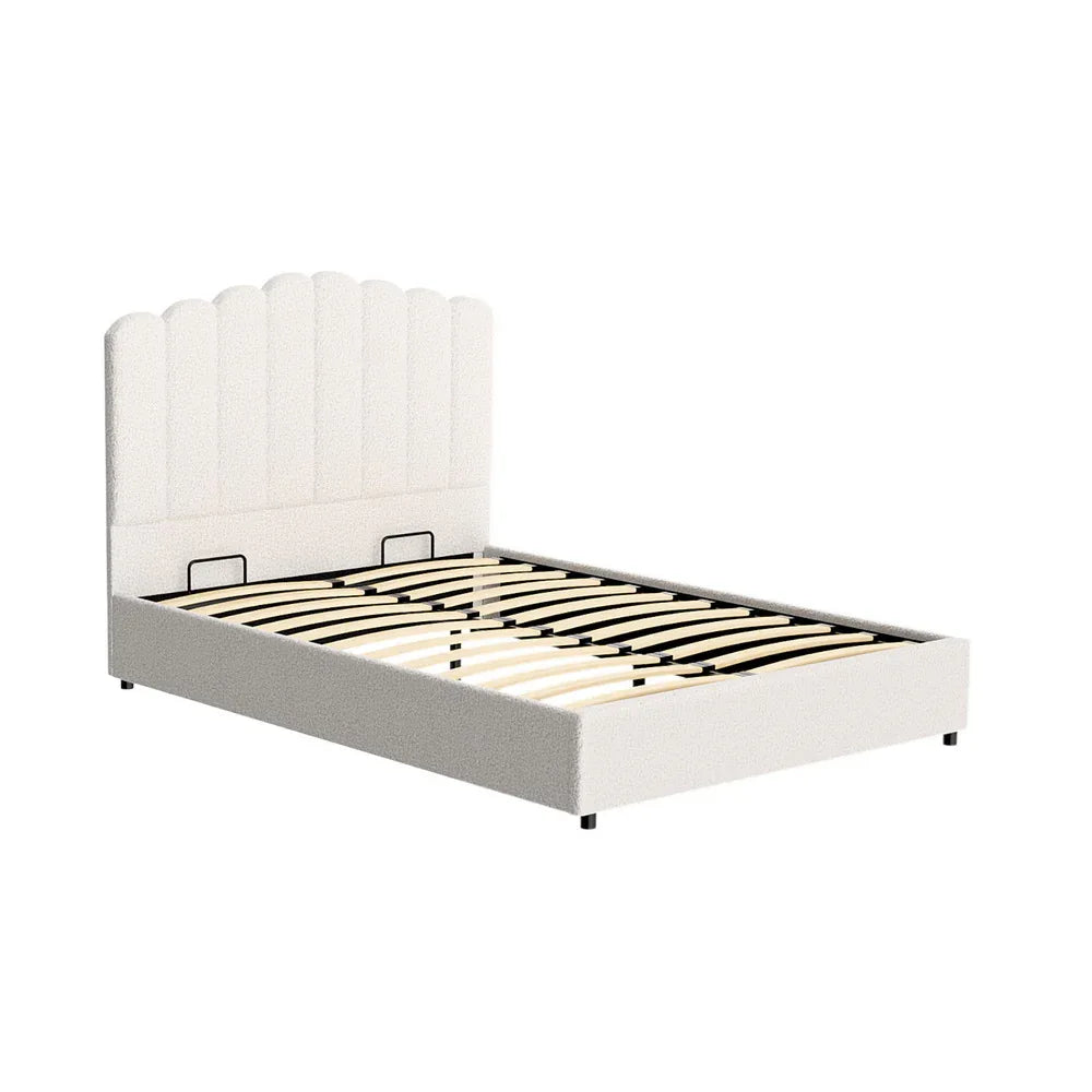 Artiss Bed Frame Double Size Boucle FION - Mekamart Australia