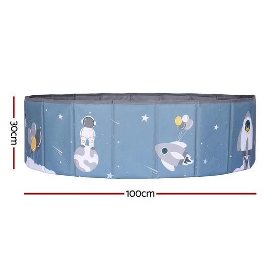 Keezi Kids Ball Pool Pit Toddler Play Foldable Child Playhouse Storage Bag Blue - Mekamart Australia