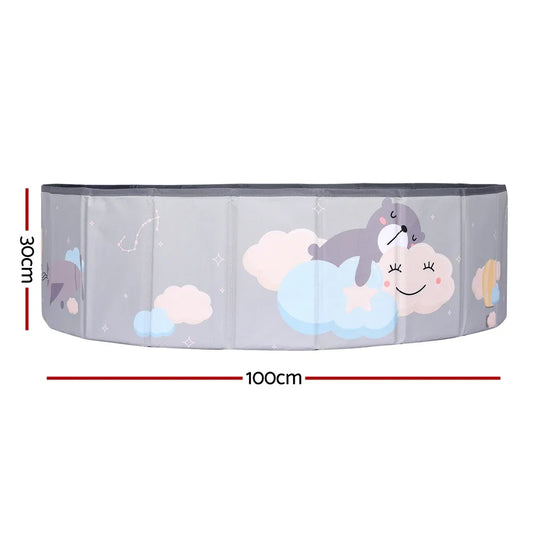 Keezi Kids Ball Pool Pit Toddler Ocean Play Foldable Child Playhouse Storage Bag - Mekamart Australia