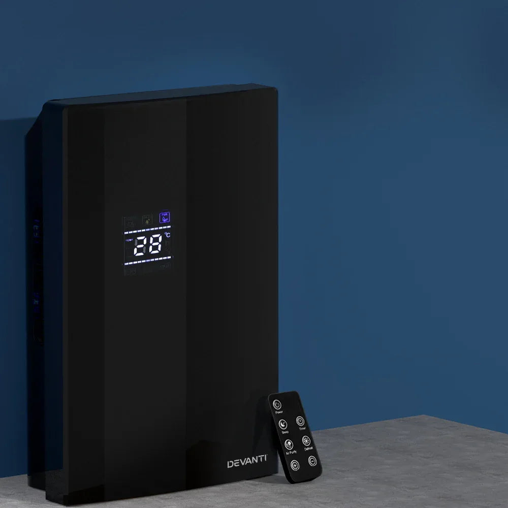 Devanti Dehumidifier 2L Air Purifier Black - Mekamart Australia
