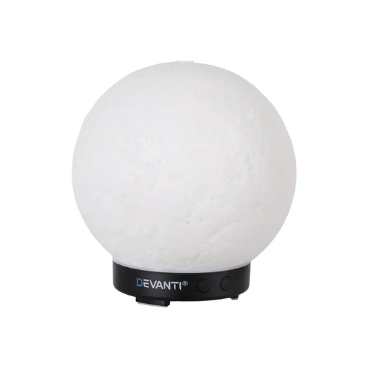 Devanti Ultrasonic Aroma Diffuser Aromatherapy Moon Lamp 100ml - Mekamart Australia