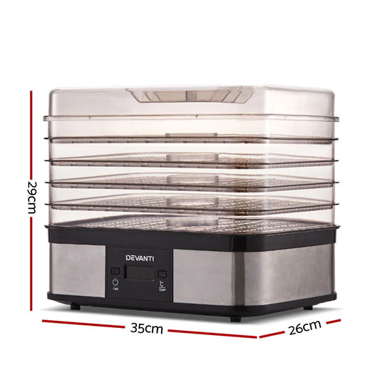 Devanti 5 Trays Food Dehydrator - Mekamart Australia