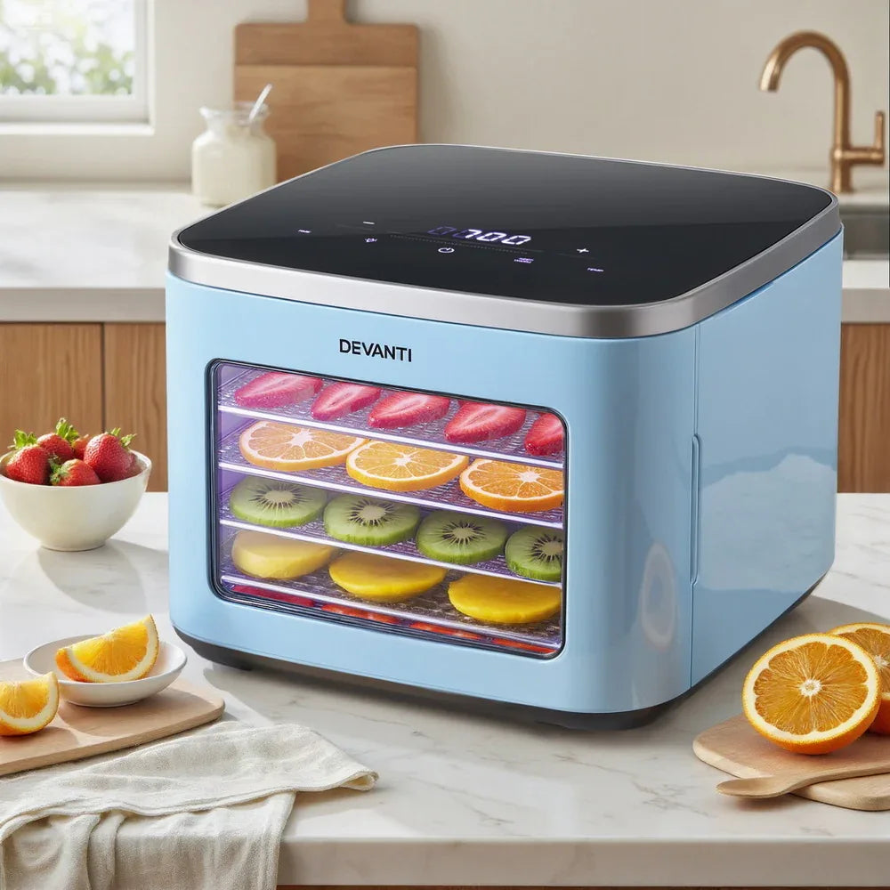 Devanti 5 Trays Food Dehydrator Mini Fruit Dryer 500W - Mekamart Australia