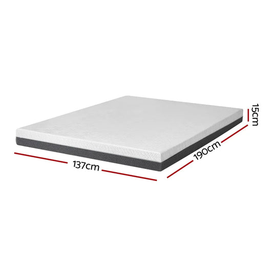 Giselle Bedding Memory Foam Mattress Bed Cool Gel Non Spring 15cm Double - Mekamart Australia