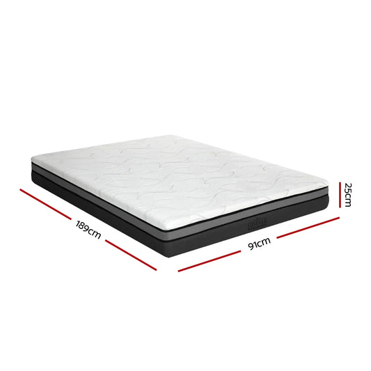 Giselle Bedding Memory Foam Mattress Bed Cool Gel Non Spring 25cm Single - Mekamart Australia