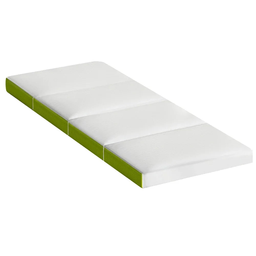 Giselle Bedding Foldable Mattress Folding Foam Single Green - Mekamart Australia
