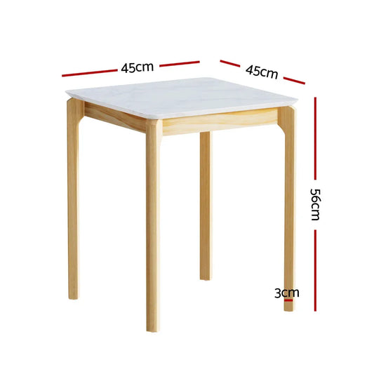 Artiss Coffee Table Marble Effect Square - Mekamart Australia