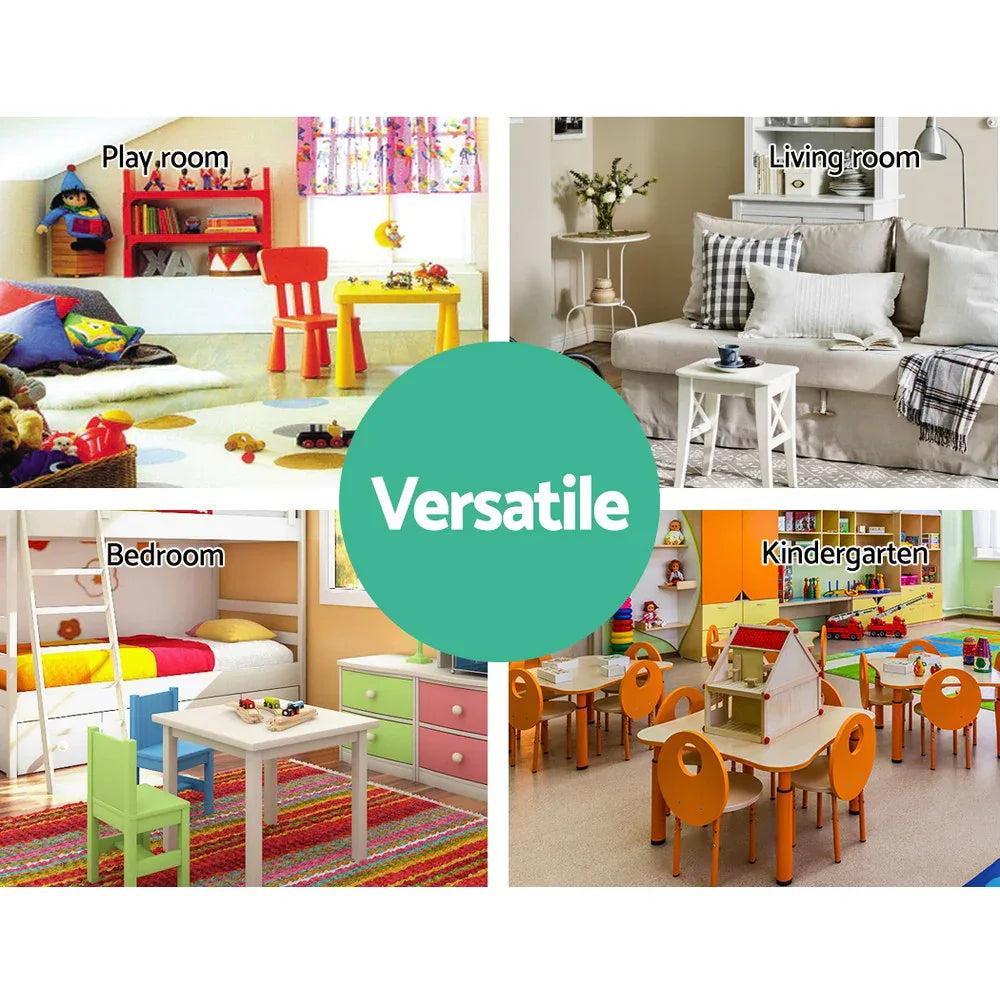 Keezi 4 Tiers Kids Bookshelf Magazine Shelf Children Bookcase Rack Organiser - Mekamart Australia