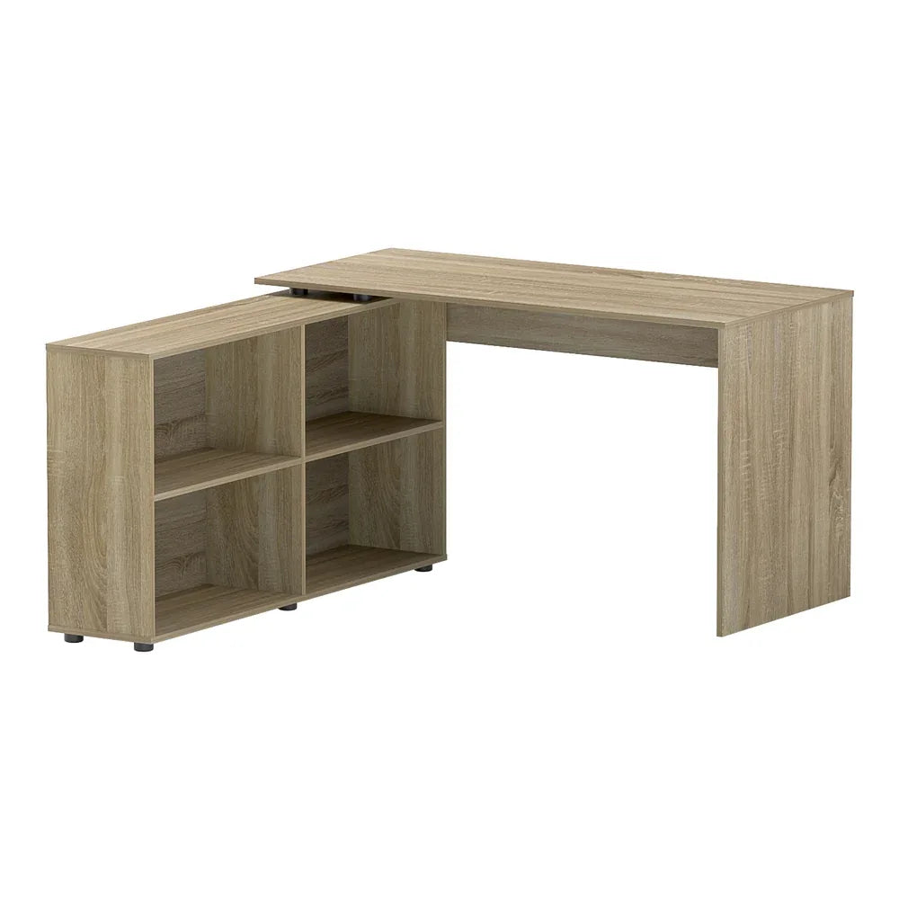 Artiss Computer Desk Bookshelf Oak 130CM - Mekamart Australia