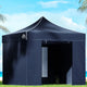 Instahut Gazebo Pop Up Marquee 3x3 Folding Tent Gazebos Camping 500D Oxford Navy - Mekamart Australia