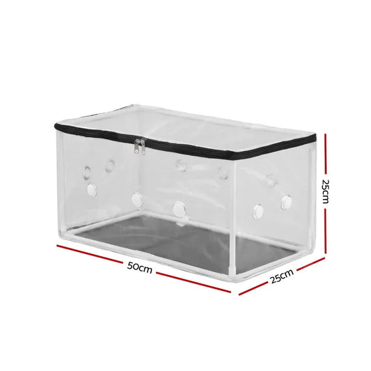 Green Fingers Mini Greenhouse 50x25x25cm PVC Cover for Mushrooms Succulents - Mekamart Australia