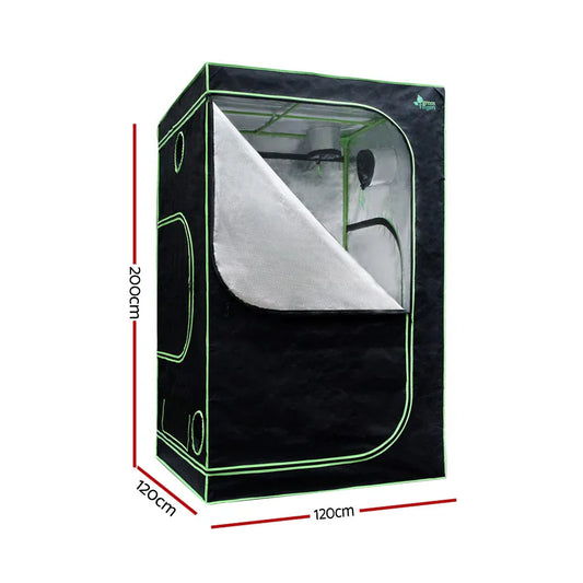 Green Fingers Grow Tent Light Kit 120x120x200CM 2000W LED 6" Vent Fan,Green Fingers Grow Tent Light Kit LED 2000W Full Spectrum 6" Vent 120x120x200CM - Mekamart Australia