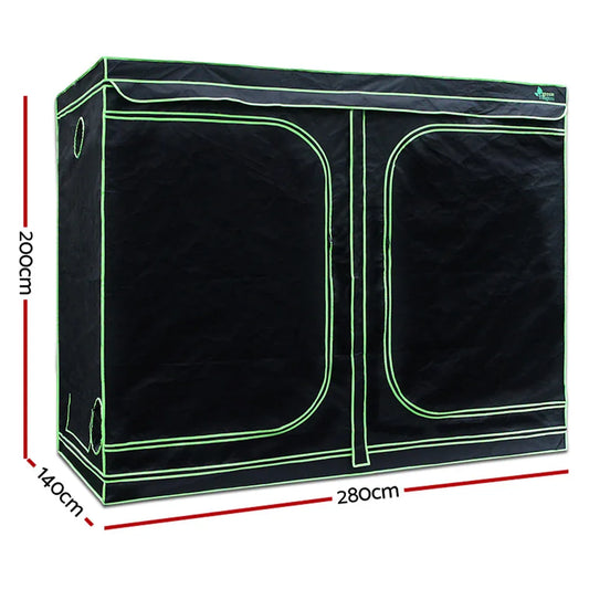 Green Fingers Grow Tent Light Kit 280x140x200CM 2000W LED 6" Vent Fan,Green Fingers Grow Tent Light Kit LED 2000W Full Spectrum 6" Vent 280x140x200CM - Mekamart Australia