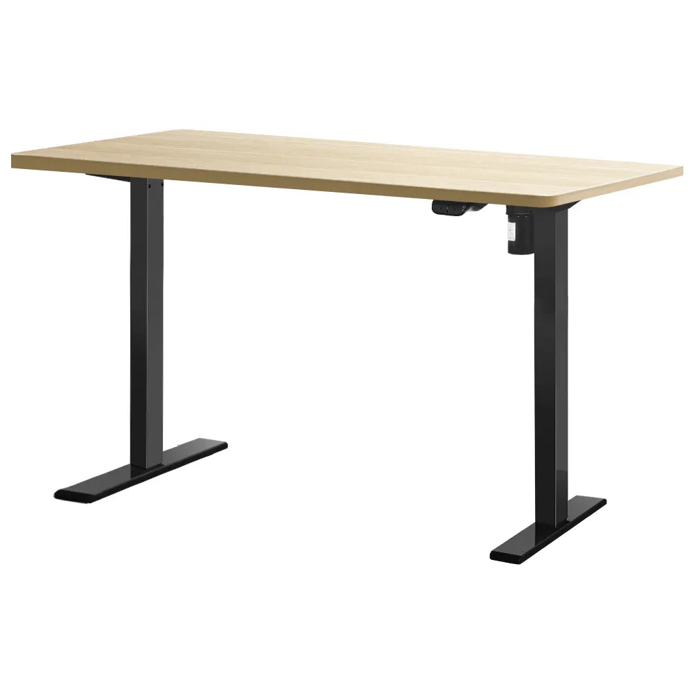 Artiss Standing Desk Motorised White Oak 120CM - Mekamart Australia