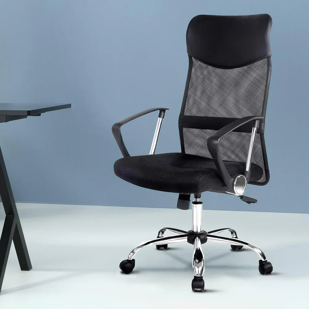 Artiss Mesh Office Chair High Back Black - Mekamart Australia