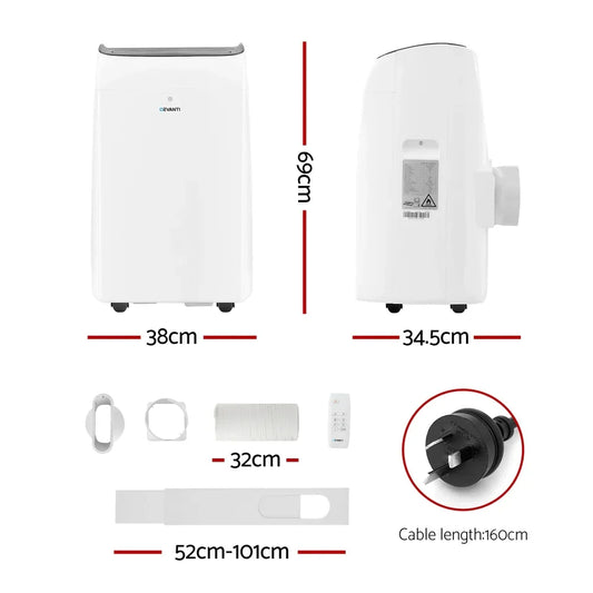 Devanti 12000BTU Portable Air Conditioner - Mekamart Australia