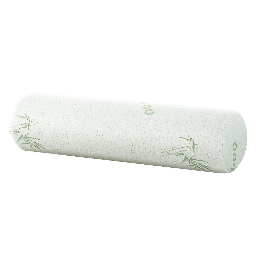 Giselle Bedding Memory Foam Neck Roll Pillow Bamboo Cover - Mekamart Australia
