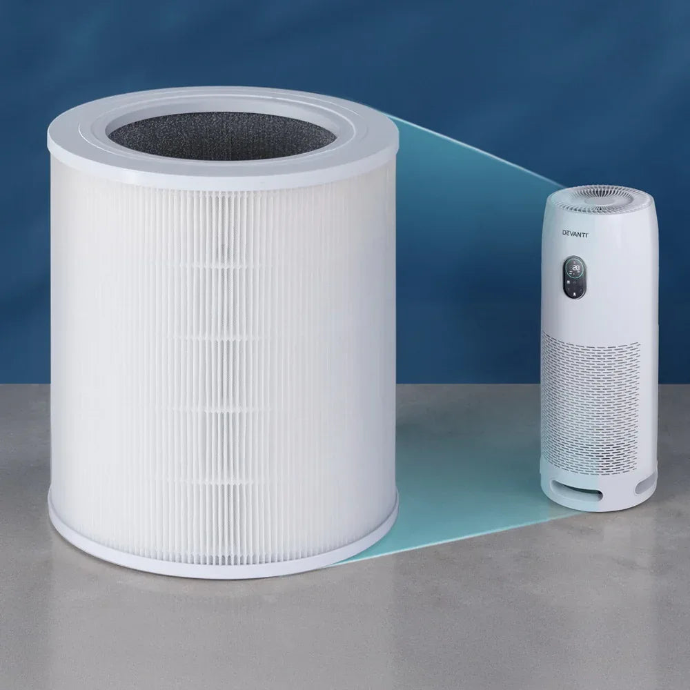 Devanti Air Purifier 4 Layers HEPA Replacement Filter - Mekamart Australia