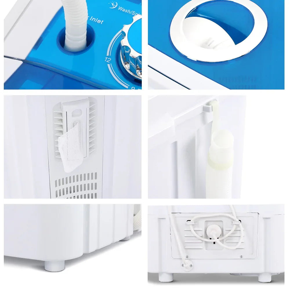 Devanti Portable Washing Machine 4.6KG Blue - Mekamart Australia