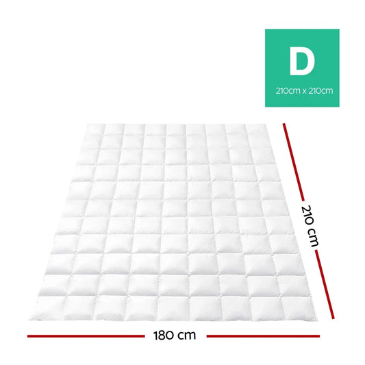 Giselle Bedding 700GSM Goose Down Feather Quilt Double - Mekamart Australia