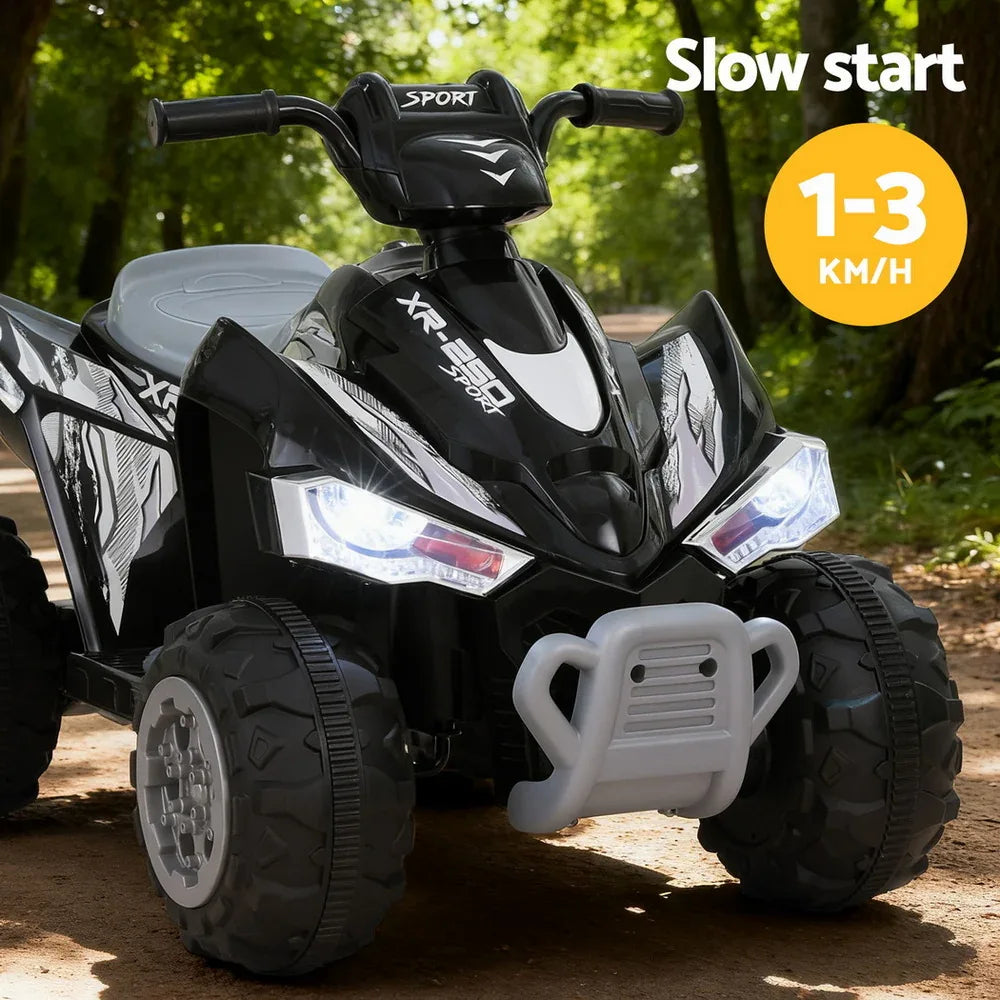 Rigo Kids Ride On Car ATV Quad Motorbike Electric Outdoor Toys 12V Black - Mekamart Australia
