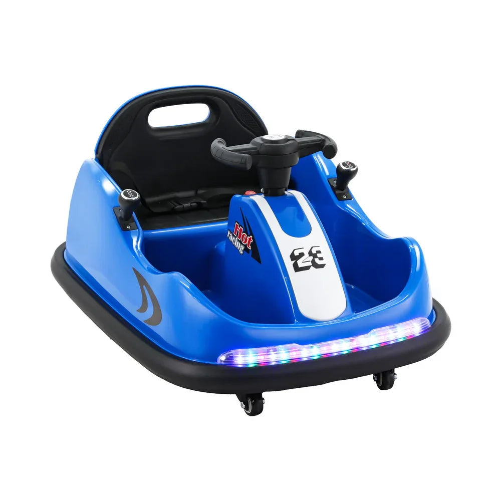 Rigo Kids Ride On Car Bumper Kart 6V Electric Toys Cars Remote Control Blue - Mekamart Australia