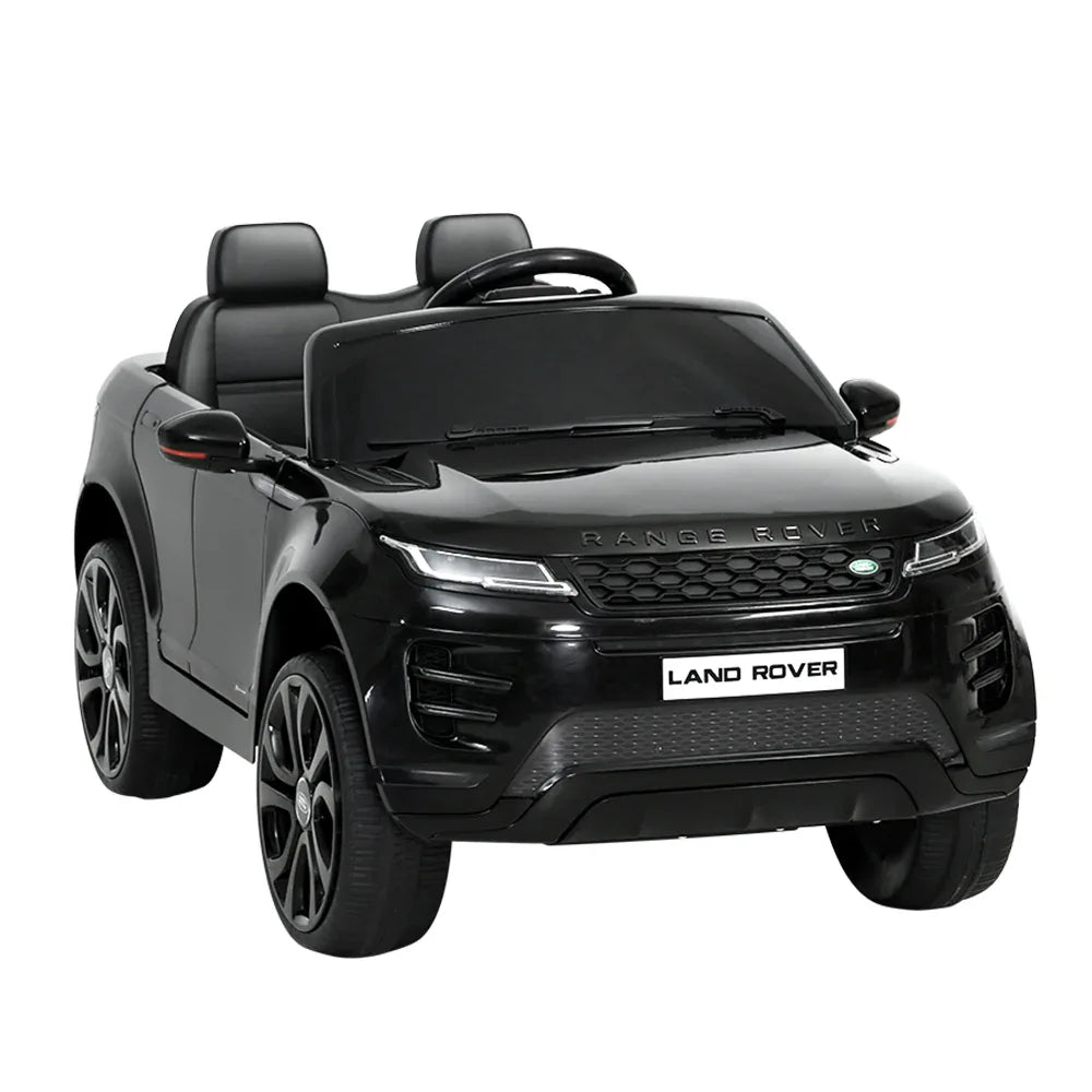 Kids Electric Ride On Car Land Rover Licensed Toy Cars Remote 12V Battery Black - Mekamart Australia