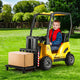 Rigo Kids Electric Ride On Car Forklift Loader Toys Cars Horn Remote 12V Yellow - Mekamart Australia