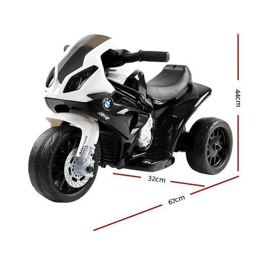 Kids Ride On Car Electric Ride On Cars Motorcycle Motorbike BMW Licensed S1000RR Black - Mekamart Australia