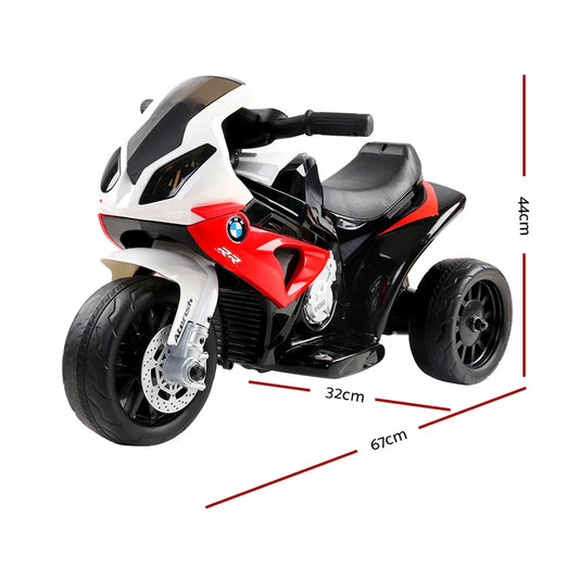 Kids Electric Ride On Car Police Motorcycle Motorbike BMW Licensed S1000RR Red - Mekamart Australia