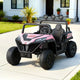 Rigo Kids Ride On Car Electric Toys Cars Headlight Music Remote Control Pink - Mekamart Australia