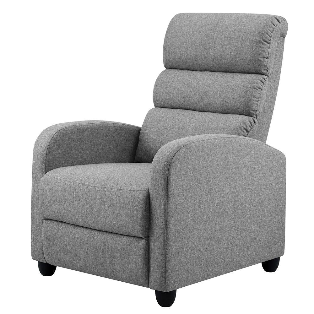 Artiss Recliner Armchair Grey Fabric Bolivia - Mekamart Australia