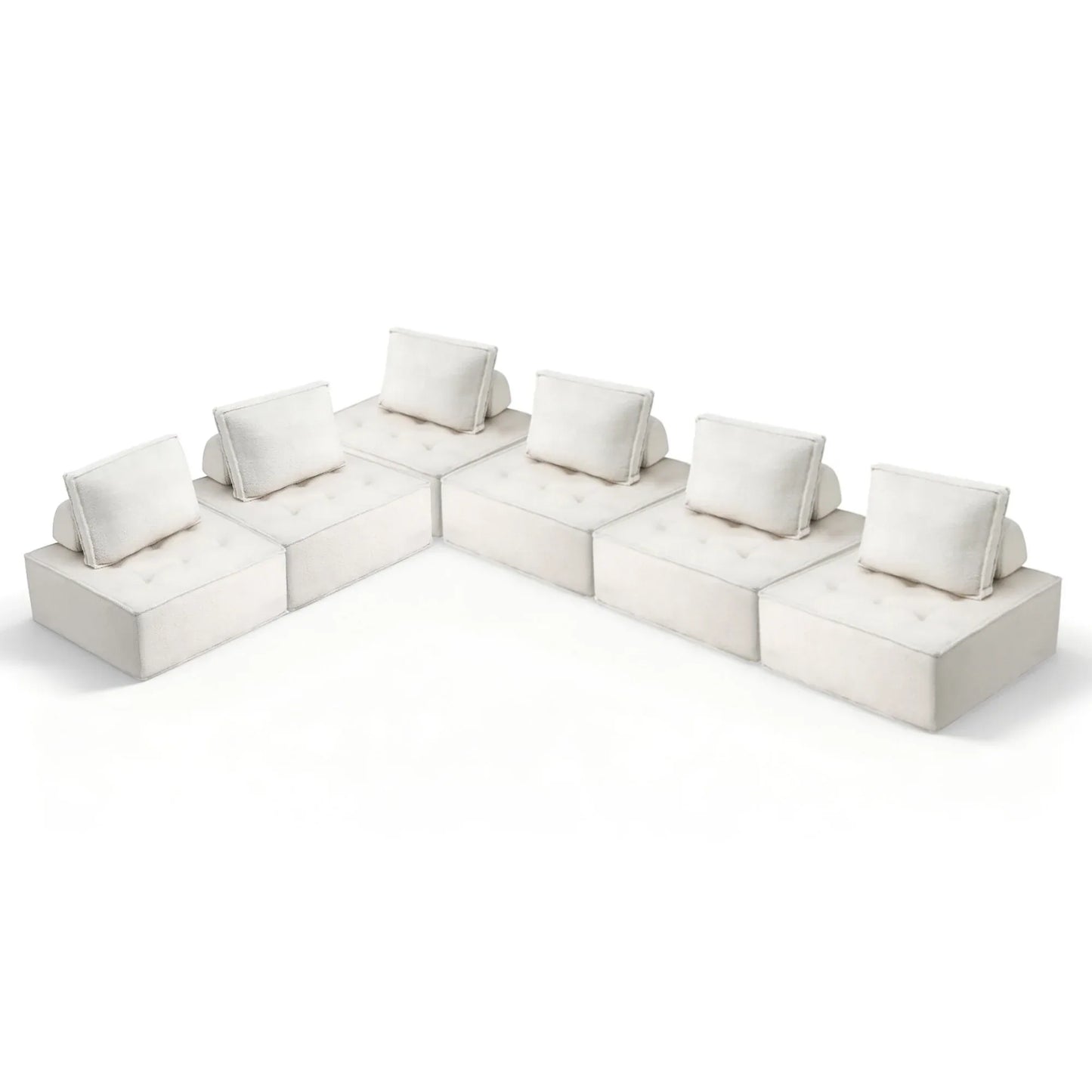 Artiss Floor Sofa Lounge Chair 6 Seater with Pillow - Mekamart Australia