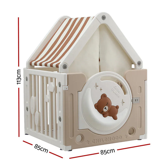 Keezi Kids Play Tent Playhouse Castle with Floor Mat 85CMX113CM - Mekamart Australia