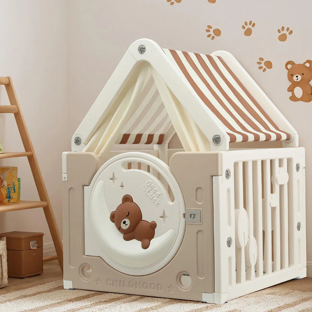 Keezi Kids Play Tent Playhouse Castle with Floor Mat 85CMX113CM - Mekamart Australia