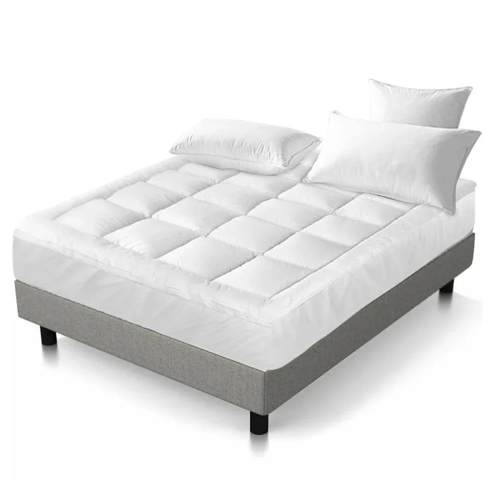 Giselle Bedding Mattress Topper Pillowtop Protector Pad Double - Mekamart Australia