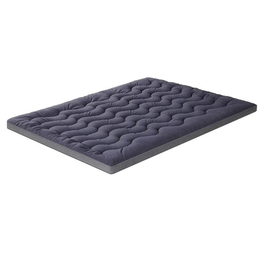 Giselle 5cm Mattress Topper Pillowtop toppers Bamboo Charcoal King - Mekamart Australia