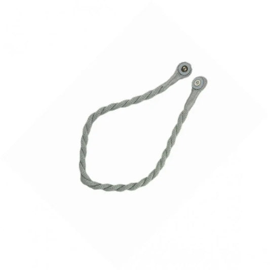 Magnetic weaved rope tieback Silver - Mekamart Australia