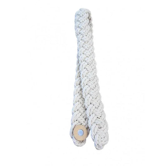 Ecru white rustique braided magnetic tieback - Mekamart Australia