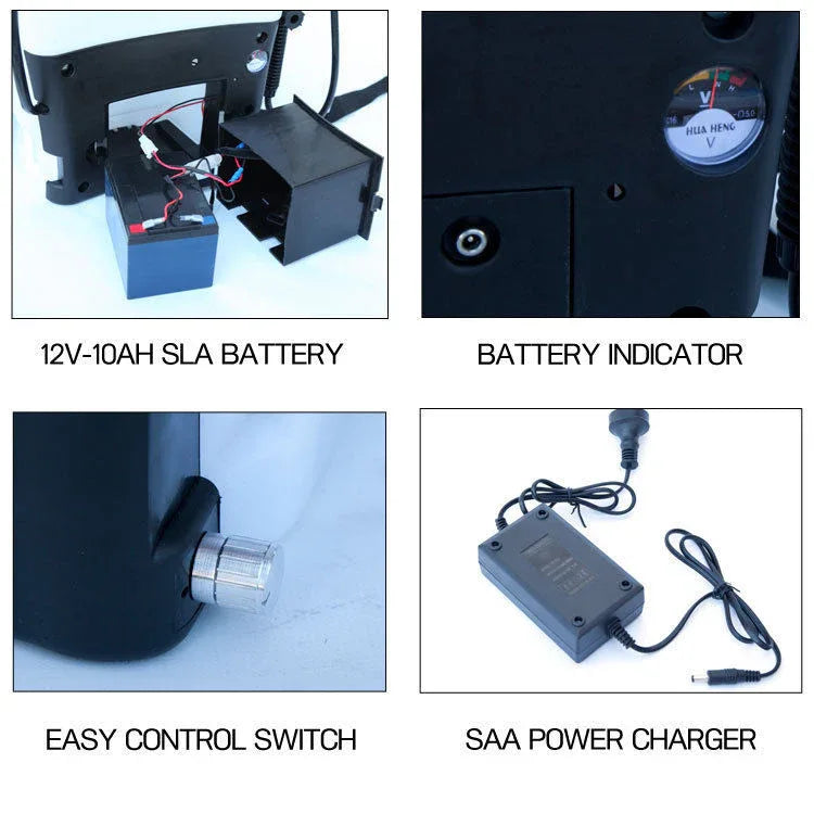 Samland Electric 12V Weed Sprayer & Pest Control Spray Pump Tank Knapsack Battery 16L - Mekamart Australia