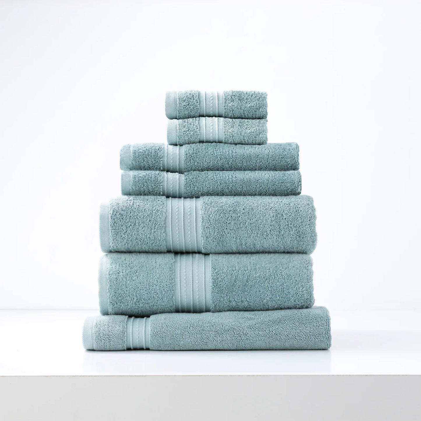 Brentwood 650 GSM Low Twist 7 Piece Gray Mist Bath Sheet by Renee Taylor - Mekamart Australia