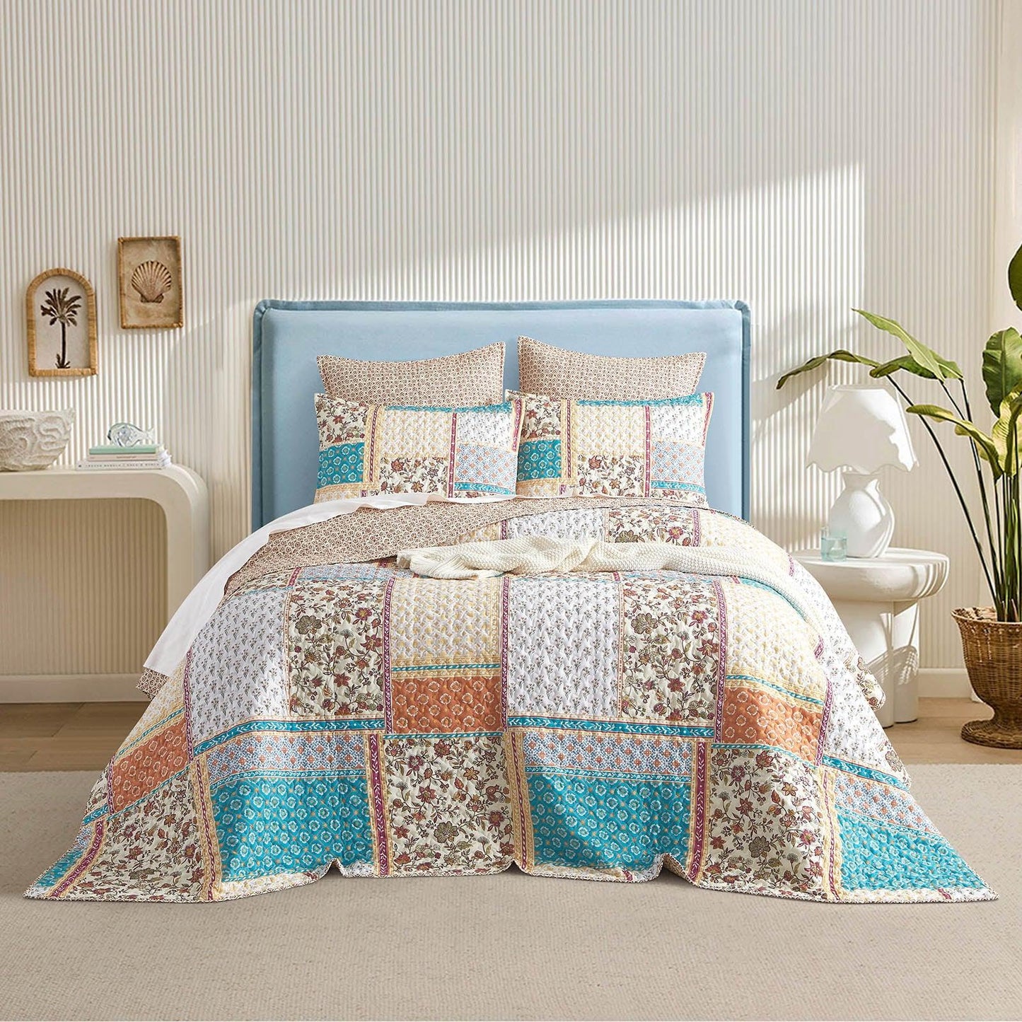 Amber Quilted Reversible Super King Coverlet Set by Renee Taylor - Mekamart Australia