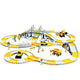 343 track-building sets, track-course - STEM learning toys, construction vehicles (concrete mixers, dump trucks), Track-birthday/Christmas gifts for boys - Developing motor skills and creativity - Compatible with the major - Mekamart Australia