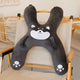 Christmas gift for kids-Kids Travel Pillow, Ergonomic Plush Support for Car Rides, Comfortable Sleep Companion for Children(black dog) - Mekamart Australia