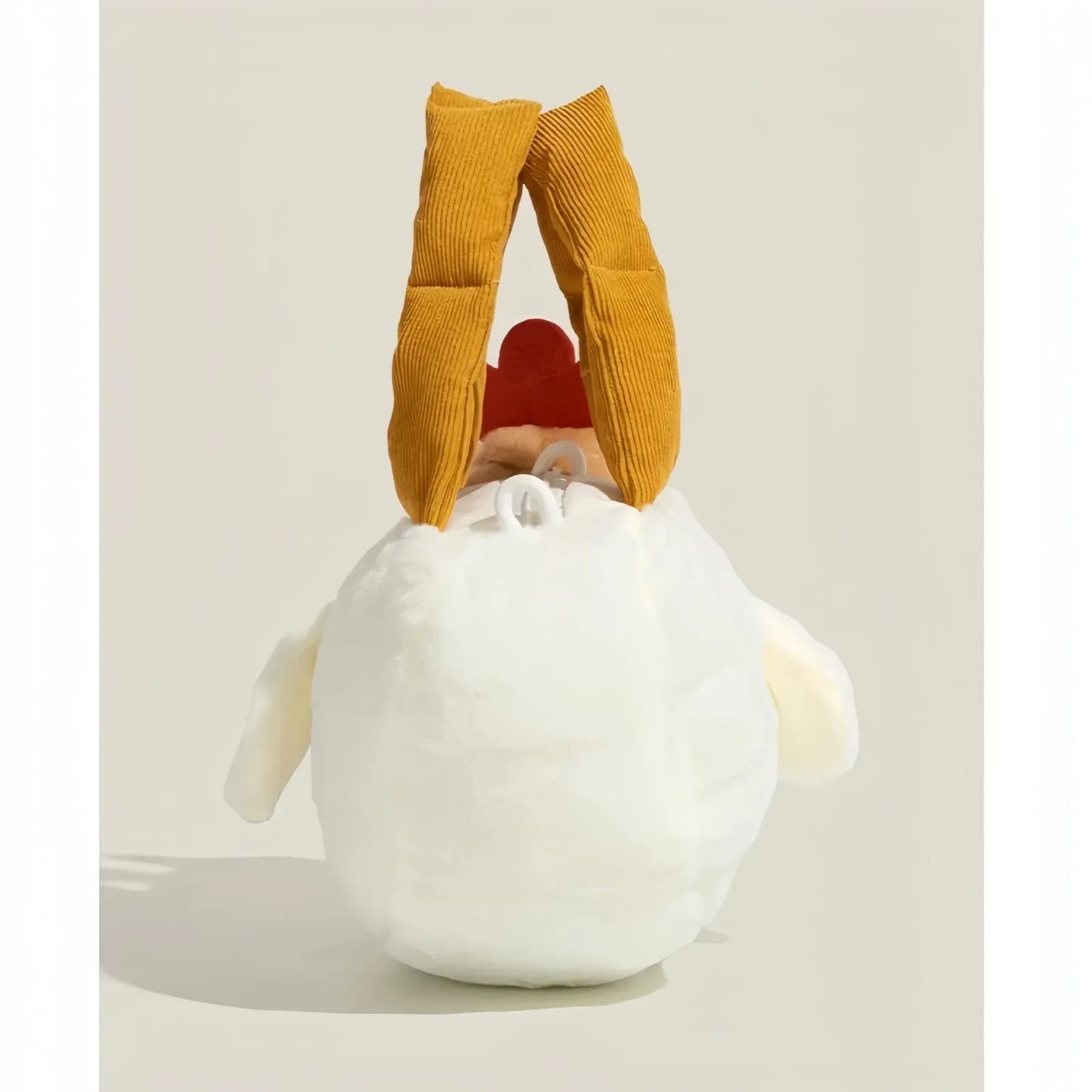 Cute Chicken Plush Handbag – White & Brown Kawaii Animal Tote for Girls & Women | Fun Gift Idea - Mekamart Australia