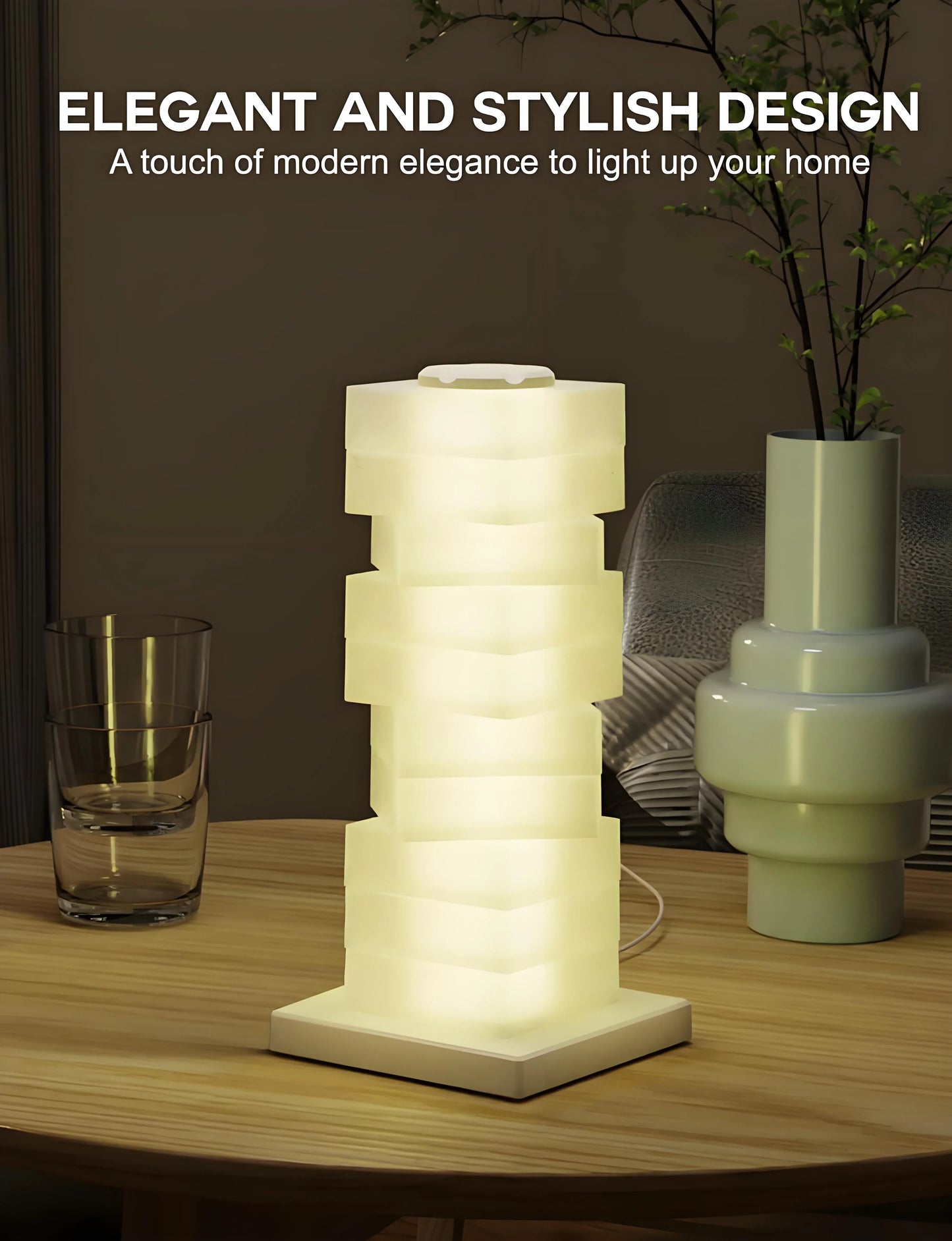 Customizable RGB Cube Lamp: USB-Powered LED Tower Light for Australian Gamerooms, Bedrooms & Room Decor - Mekamart Australia